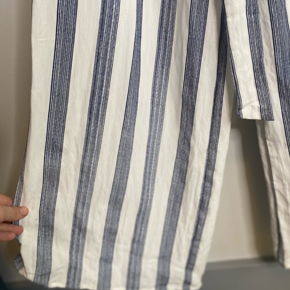 NWOT Flying Tomato Off-The-Shoulder Jumpsuit strip - Picture 7 of 8